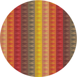 Round Machine Washable Transitional Bronze Brown Rug, wshpat47