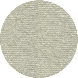 Round Patterned Khaki Green Novelty Rug, pat526