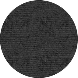 Round Machine Washable Transitional Black Rug, wshpat537