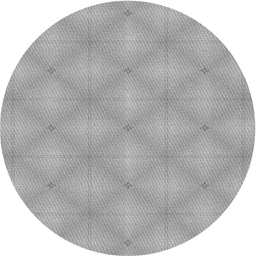 Round Patterned Platinum Silver Gray Novelty Rug, pat540