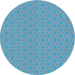 Round Machine Washable Transitional Diamond Blue Rug, wshpat570