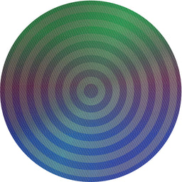 Round Machine Washable Transitional Sea Green Rug, wshpat589