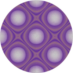 Round Patterned Bright Purple Novelty Rug, pat58