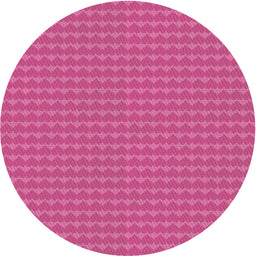 Round Machine Washable Transitional HotPink Rug, wshpat5
