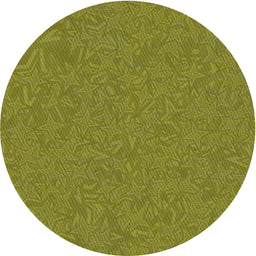 Round Patterned Antique Bronze Green Novelty Rug, pat682