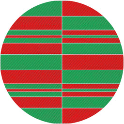 Round Machine Washable Transitional Red Rug, wshpat720