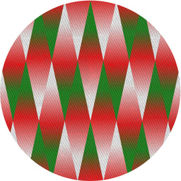 Round Machine Washable Transitional Red Rug, wshpat733