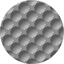 Round Patterned Silver Gray Novelty Rug, pat763