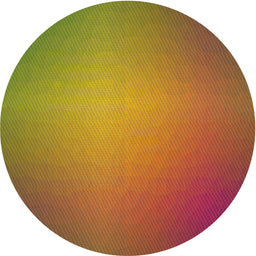 Round Patterned Orange Gold Modern Rug, pat783