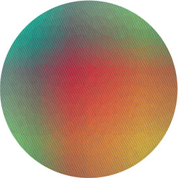 Round Machine Washable Transitional Mahogany Brown Rug, wshpat785