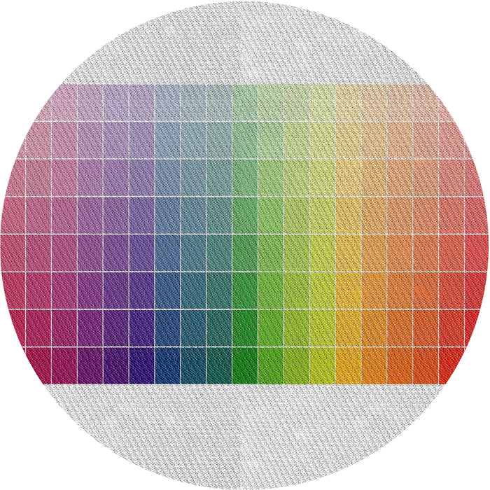 Round Patterned Mauve Taupe Purple Novelty Rug, pat795