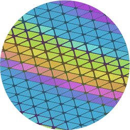 Round Patterned Deep Purple Modern Rug, pat820