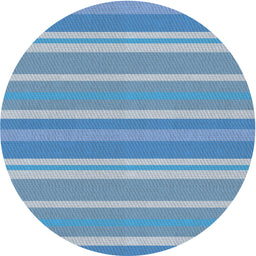 Round Machine Washable Transitional LightSky Blue Rug, wshpat845