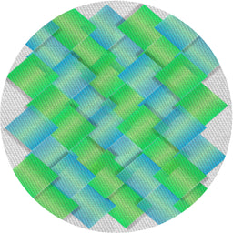 Round Machine Washable Transitional Mint Green Rug, wshpat853