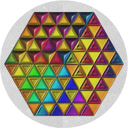 Round Patterned Tan Brown Gold Novelty Rug, pat873