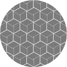 Round Machine Washable Transitional Charcoal Black Rug, wshpat876