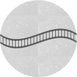 Round Machine Washable Transitional Dark Gray Rug, wshpat87