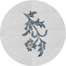 Round Machine Washable Transitional White Smoke Rug, wshpat915