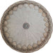 Round Machine Washable Transitional Brown Rug, wshpat938