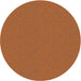 Round Patterned Orange Novelty Rug, pat985