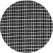 Round Patterned Dark Gray Novelty Rug, pat9