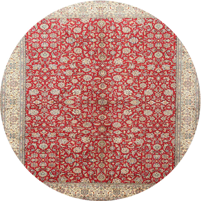 Square Machine Washable Traditional Brown Rug, wshtr1011