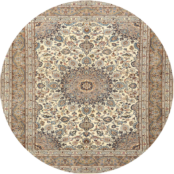 Square Machine Washable Traditional Brown Rug, wshtr1049