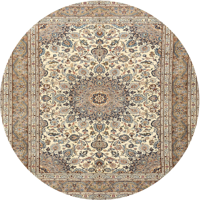 Square Machine Washable Traditional Brown Rug, wshtr1050