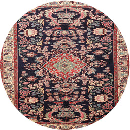 Square Machine Washable Traditional Vermilion Red Rug, wshtr1071