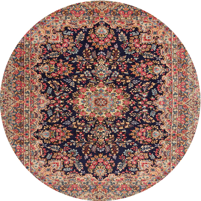 Square Machine Washable Traditional Light Copper Gold Rug, wshtr1135