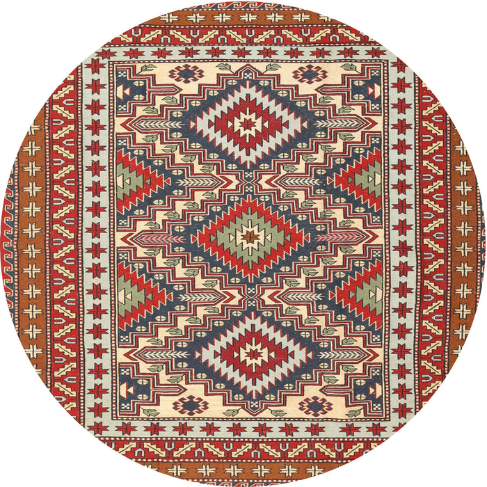 Square Machine Washable Traditional Light French Beige Brown Rug, wshtr1163