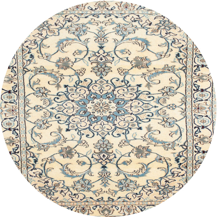 Square Machine Washable Traditional Vanilla Gold Rug, wshtr1177
