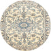 Square Machine Washable Traditional Vanilla Gold Rug, wshtr1177