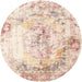 Round Traditional Beige Persian Rug, tr1247