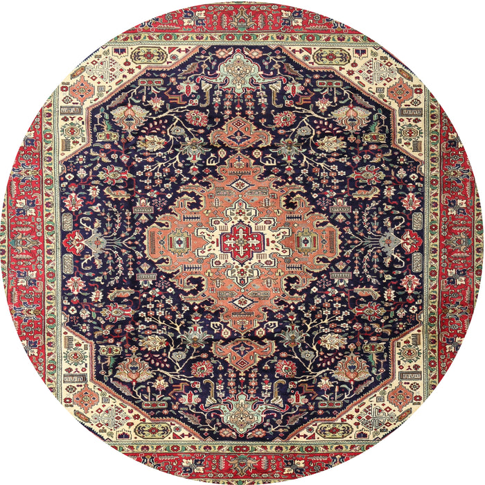 Square Machine Washable Traditional Camel Brown Rug, wshtr1252