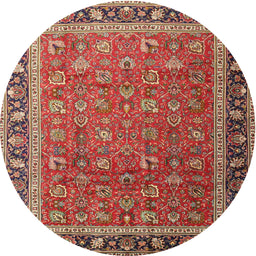 Square Machine Washable Traditional Peru Brown Rug, wshtr1258