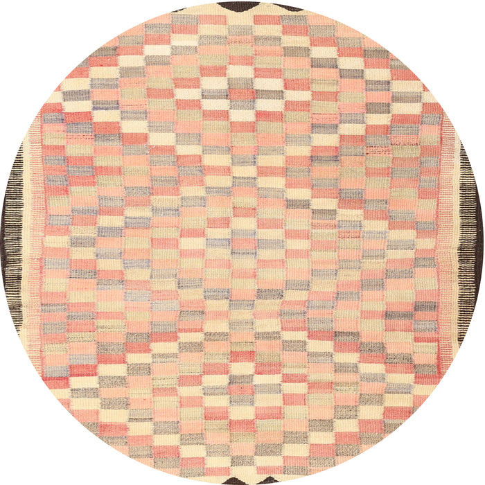 Square Machine Washable Traditional Brown Gold Rug, wshtr1280