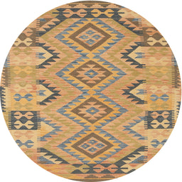 Square Machine Washable Traditional Dark Gold Brown Rug, wshtr1281