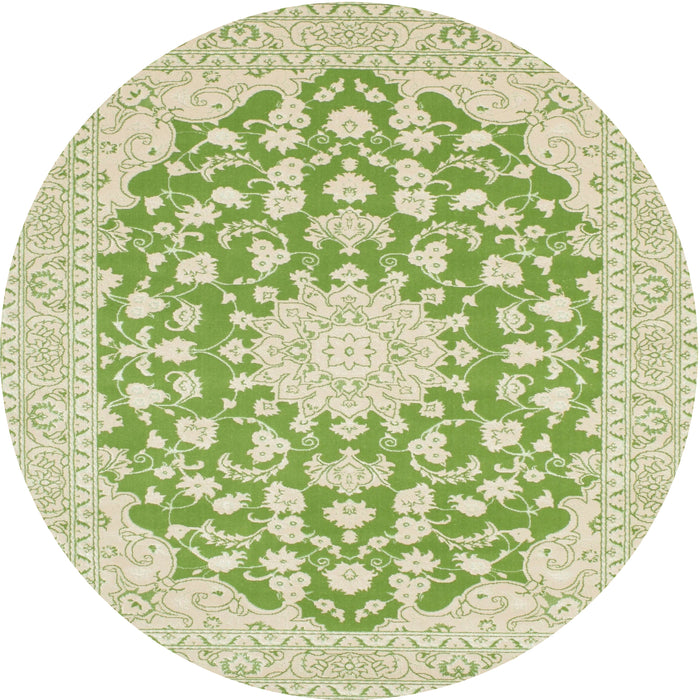 Square Machine Washable Traditional Khaki Gold Rug, wshtr128