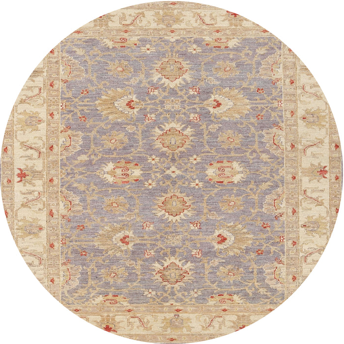 Round Traditional Brown Persian Rug, tr1315
