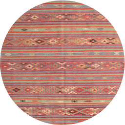 Square Machine Washable Traditional Fire Red Rug, wshtr1317