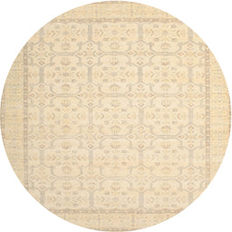 Square Machine Washable Traditional Brown Rug, wshtr1364