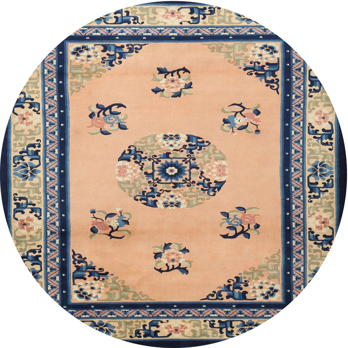 Square Machine Washable Traditional Gray Rug, wshtr1370