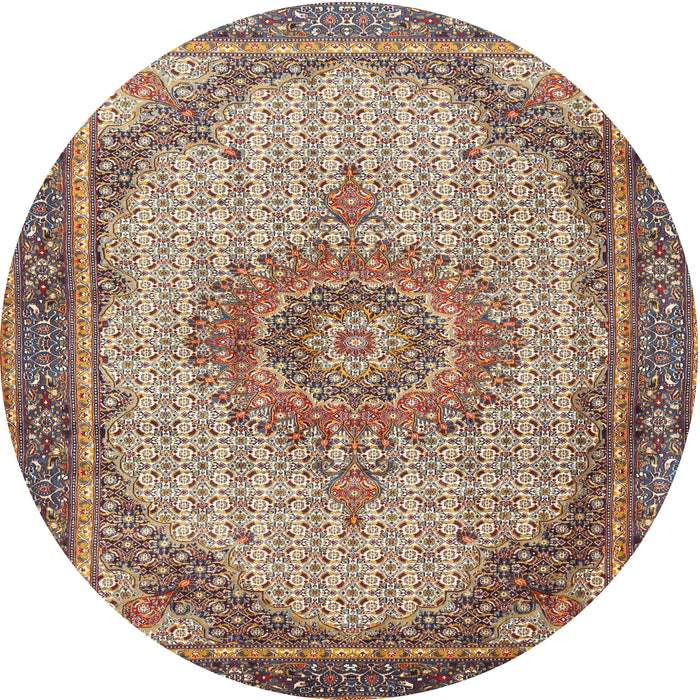 Square Machine Washable Traditional Sepia Brown Rug, wshtr1378