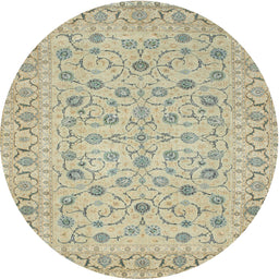 Square Machine Washable Traditional Brown Rug, wshtr138