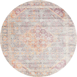 Square Machine Washable Traditional Tan Brown Rug, wshtr1441
