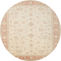 Square Machine Washable Traditional Navajo White Rug, wshtr1443