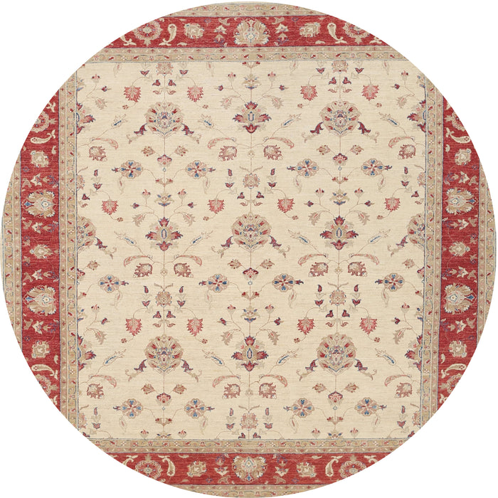 Square Machine Washable Traditional Deep Peach Orange Rug, wshtr1446