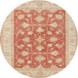 Square Machine Washable Traditional Brown Rug, wshtr1452
