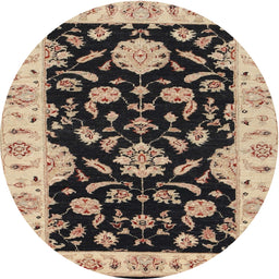 Square Machine Washable Traditional Dark Brown Rug, wshtr1458